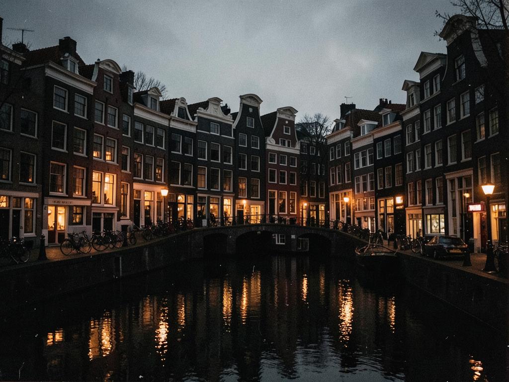Amsterdam at dusk
