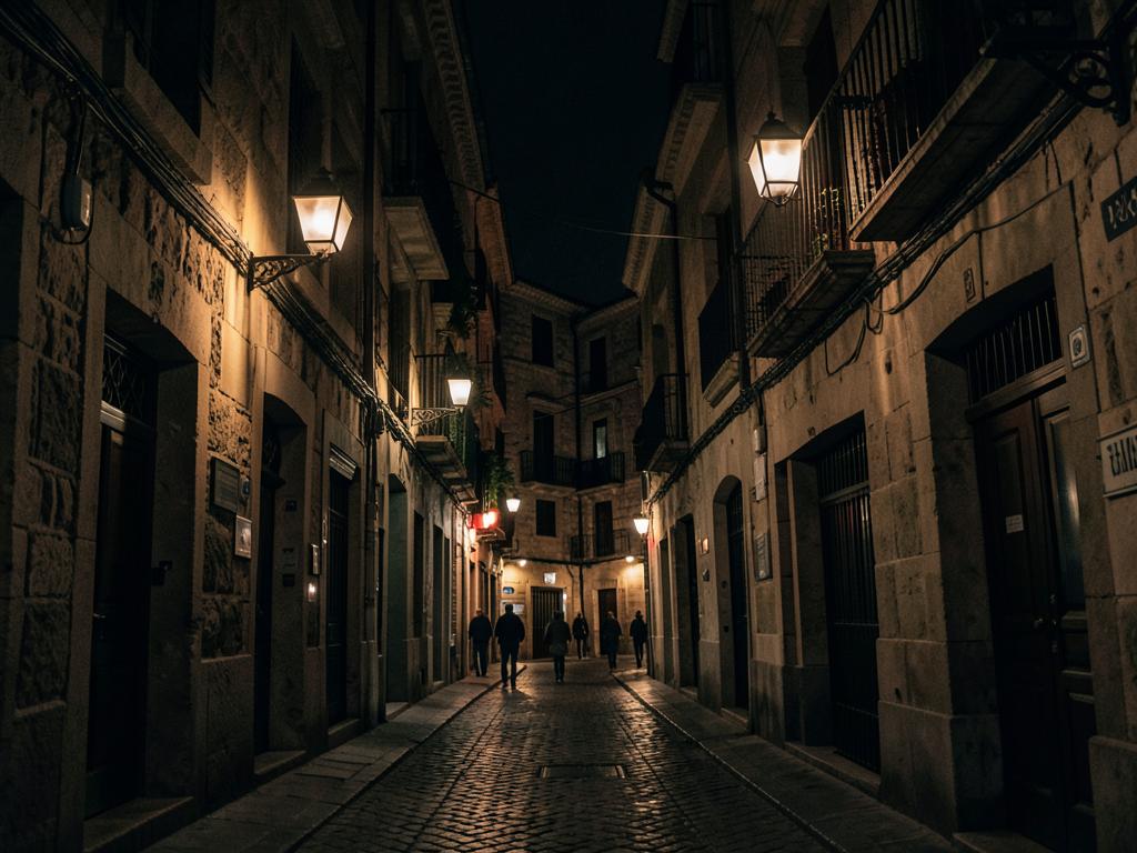 Barcelona at dusk