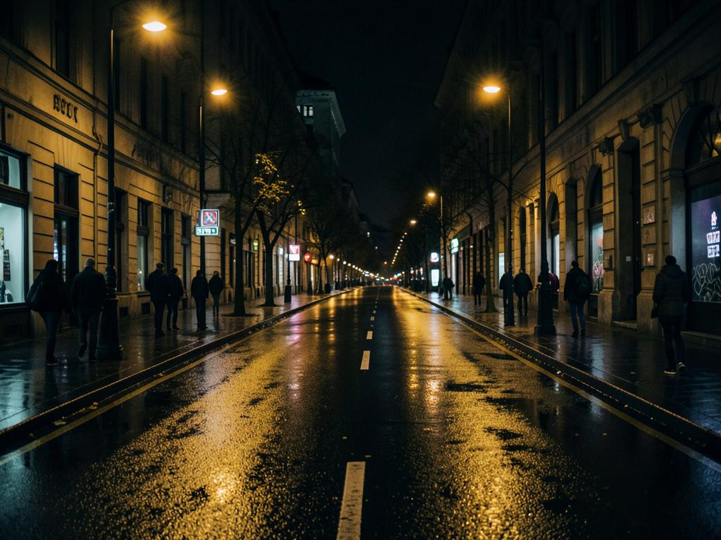 Berlin, Germany at dusk