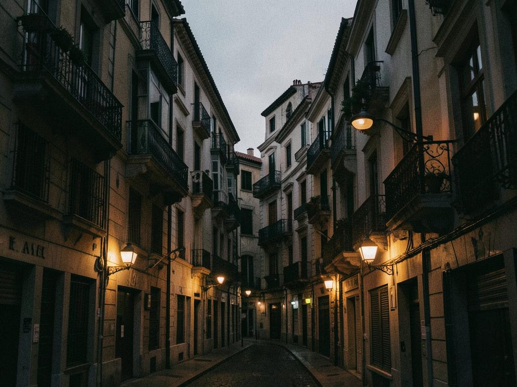 Madrid at dusk