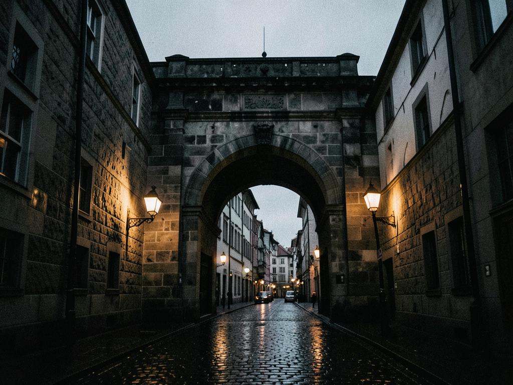 Munich, Germany at dusk