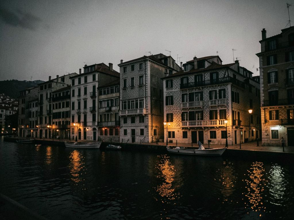 Porto, Portugal at dusk