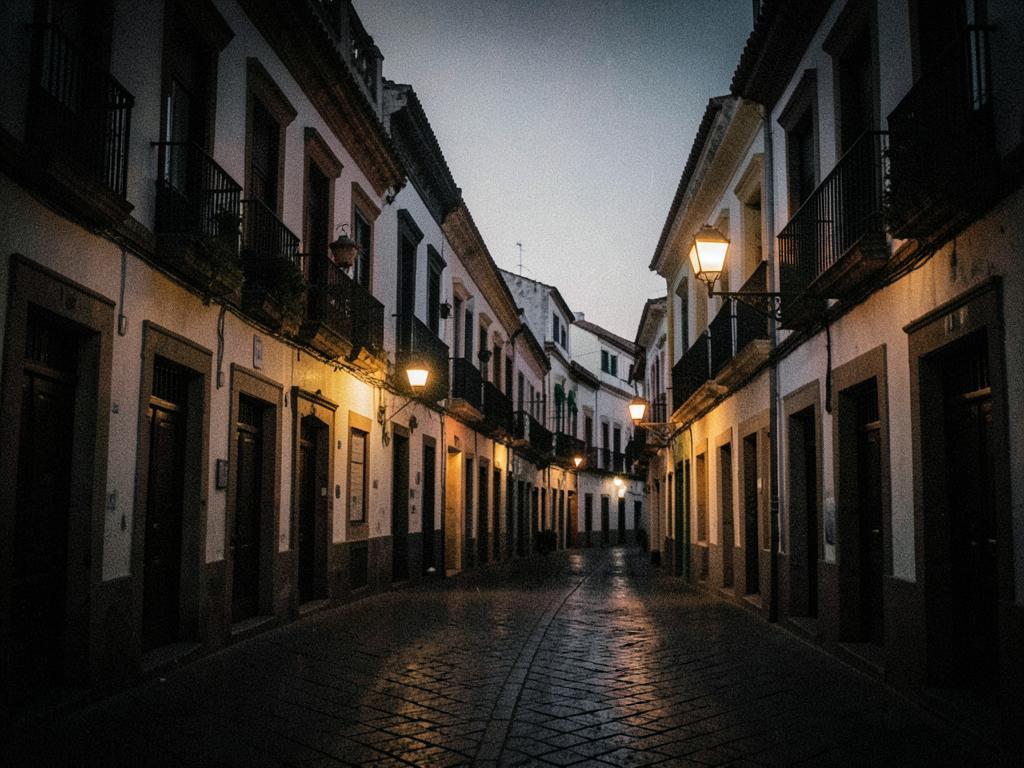 Valencia, Spain at dusk