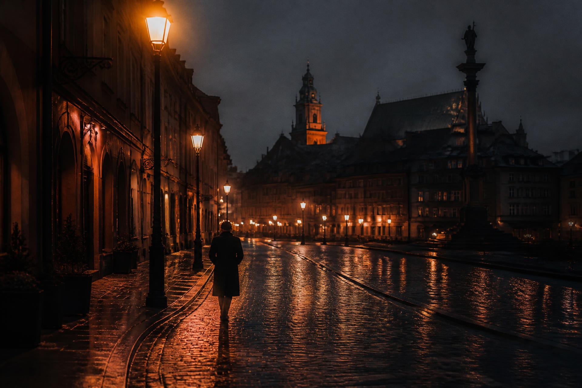 Warsaw at dusk